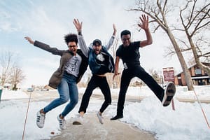 happy students who moved to Canada for further studies